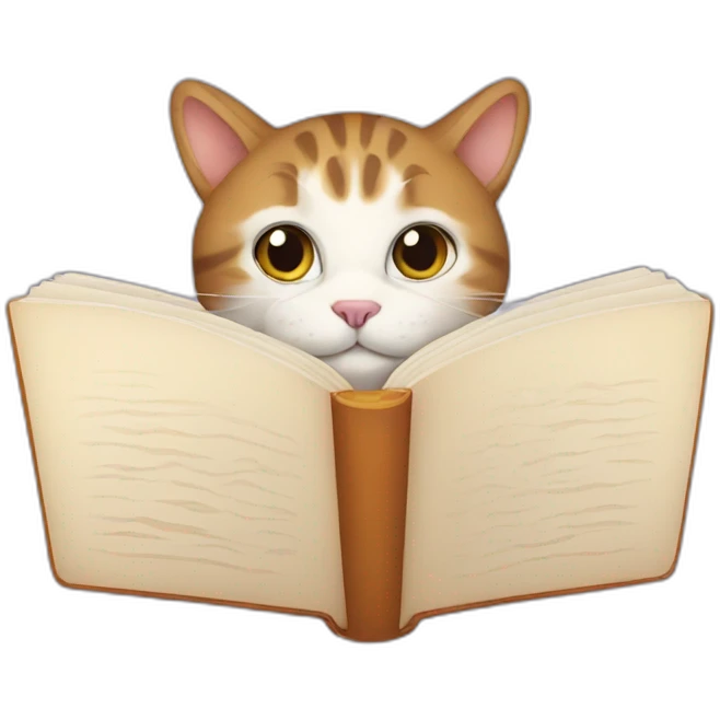 cat with a book emoji