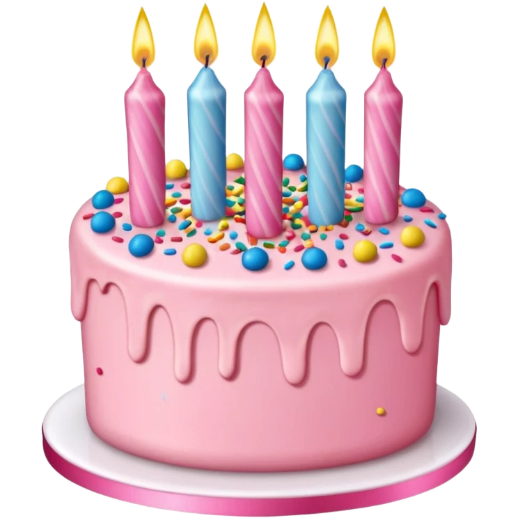 Birthday cake 20 girly emoji
