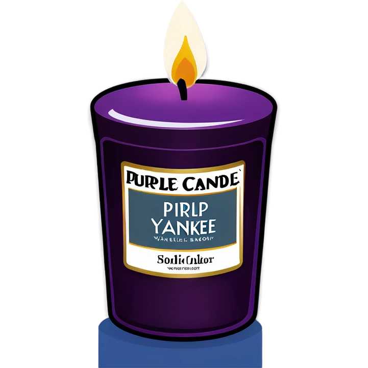 Purple Yankee candle  emoji