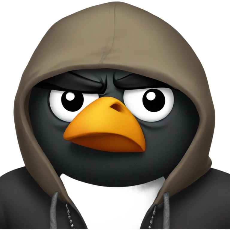 angry bird gangster emoji