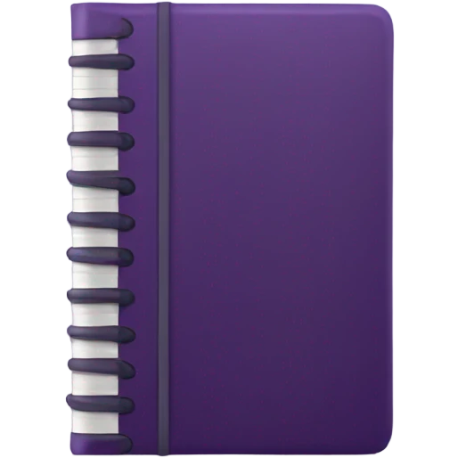 Dark Purple notebook Emoji emoji