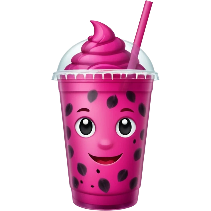 Starbucks dark pink dragonfruit refresher emoji