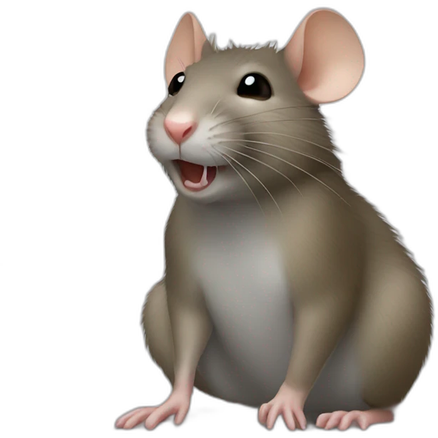 Un rat sur un rat emoji