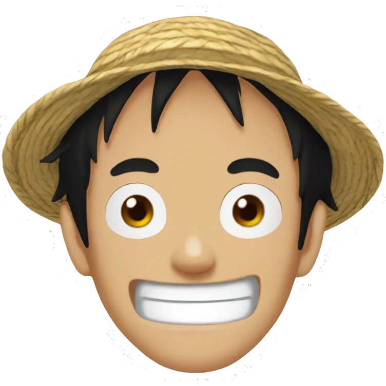 Create one piece character Luffy emoji  emoji