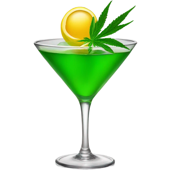 liquid marijuana cocktail emoji