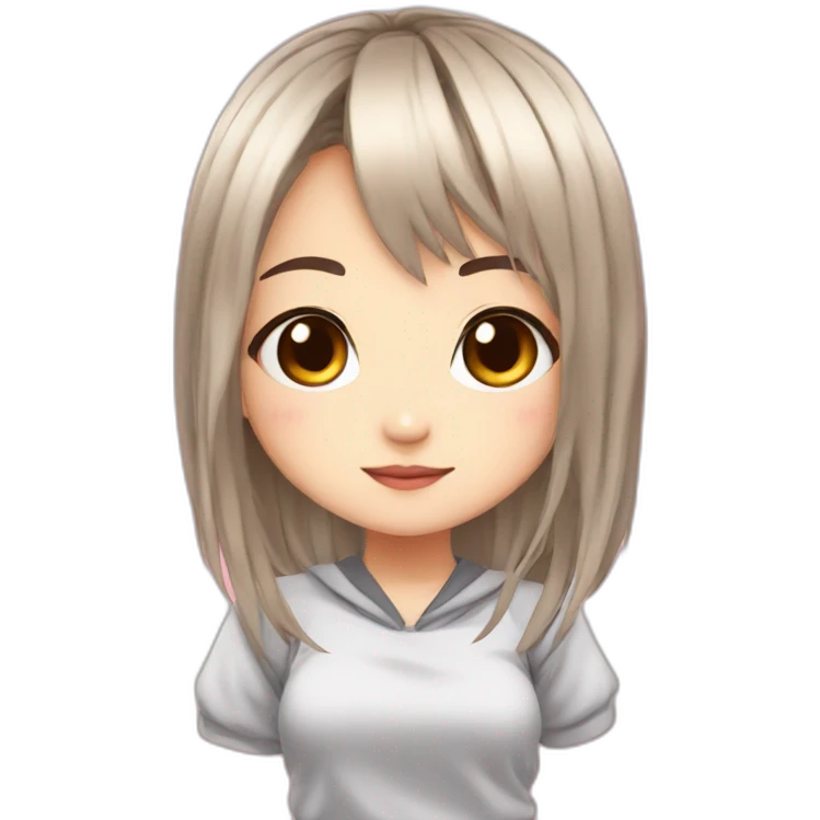 Anime girl kawaii chibi emoji