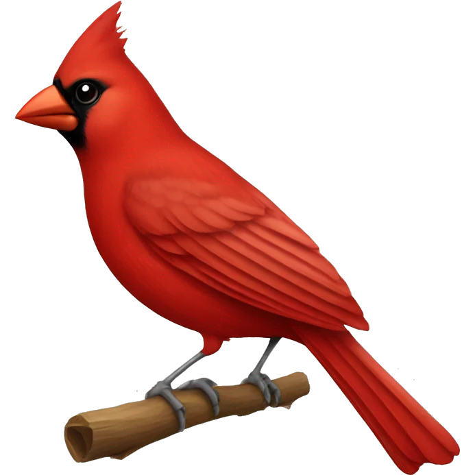 red cardinal bird emoji