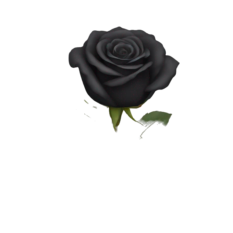 5 Black rose emoji