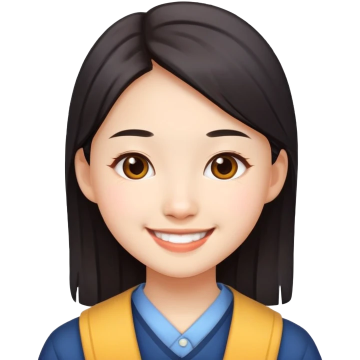 Chinese student girl emoji