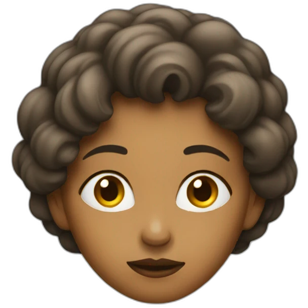 a woman that's thinking emoji