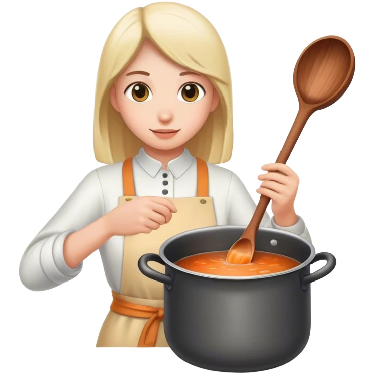 Stirring the pot white emoji