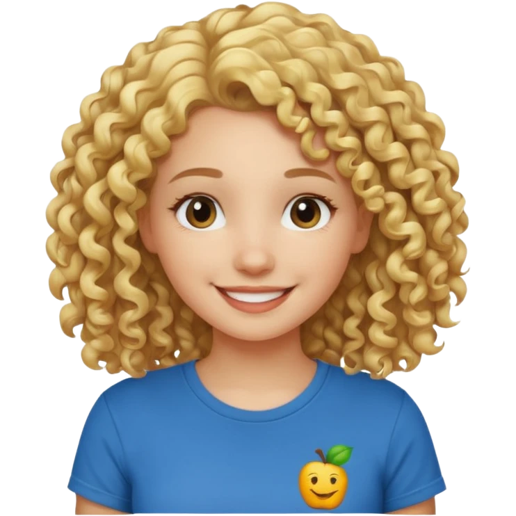 iOS 18 Curly blondie girl emoji