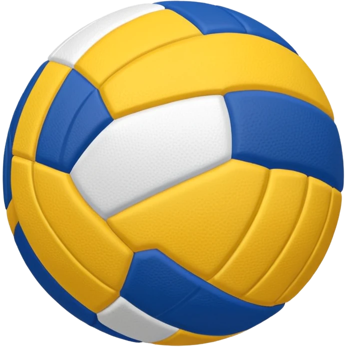 Pelota de voleibol BLANCO CON AZUL Y AMARILLO LOS 3 COLORES emoji