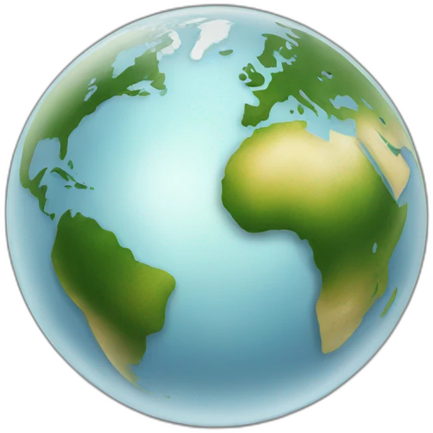 world globe realistic emoji