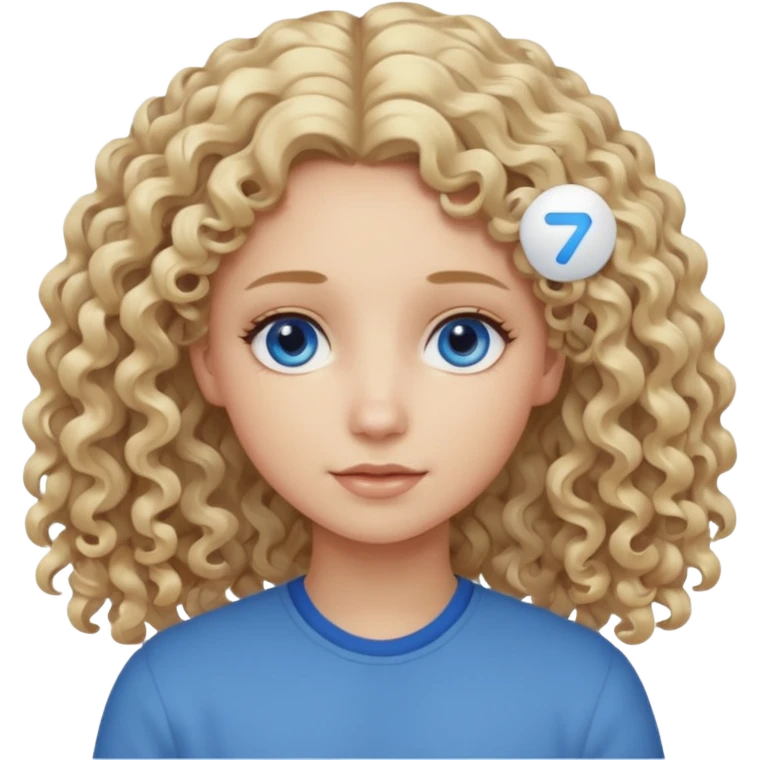 Curly blond blue eyes. Long hair cool beige blond. Longer hair beige ash blonde. emoji