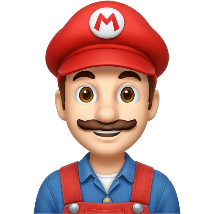 Mario from Mario Bros emoji