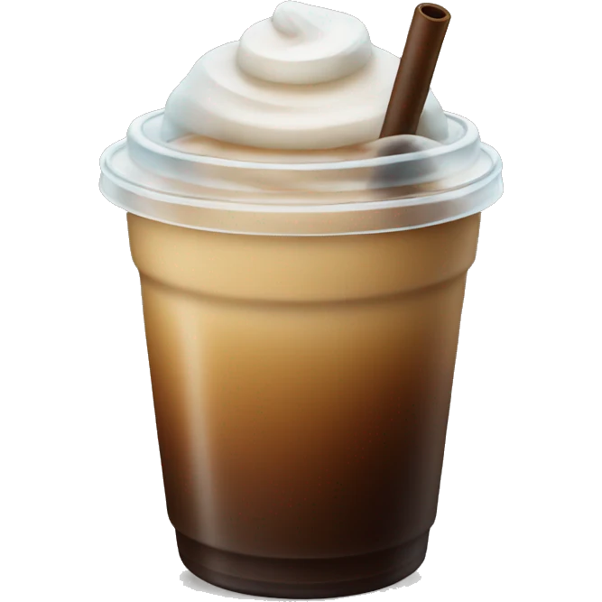 Iced coffee  emoji