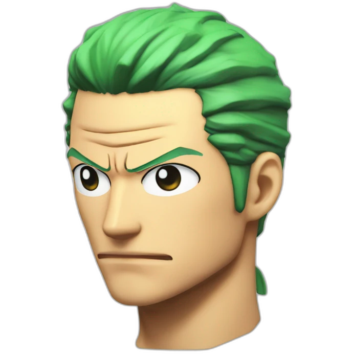 roronoa zoro buste emoji