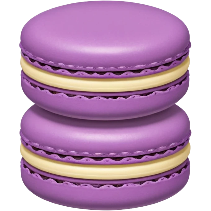Purple macarron  emoji