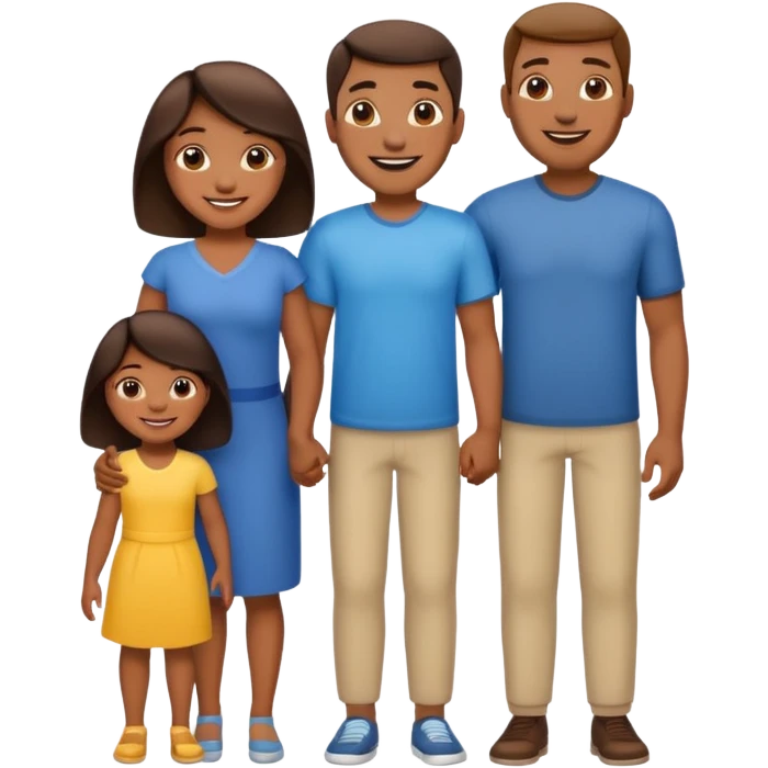 all light full body family emoji