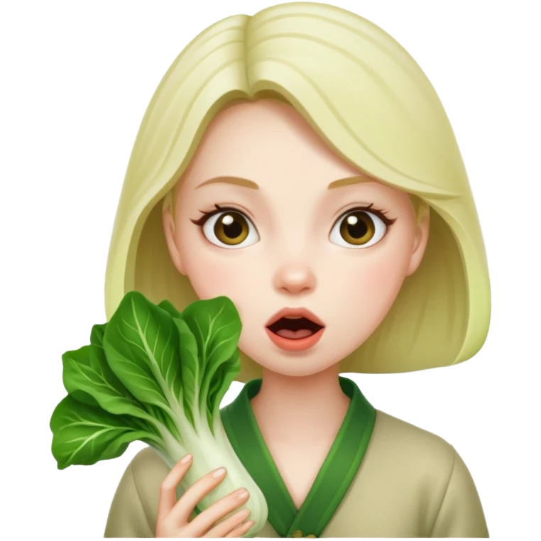 Bok yiyen kız zort  emoji