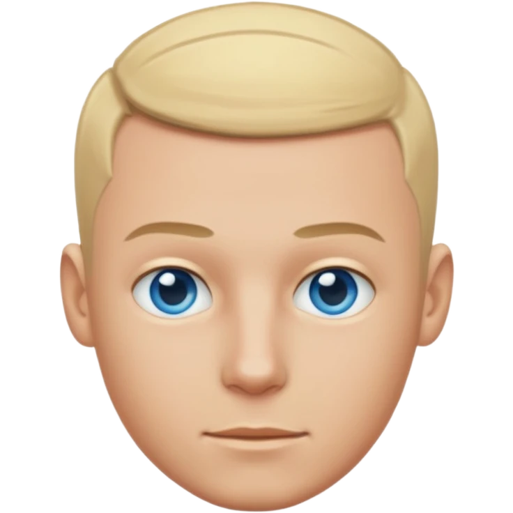 A guy with a blonde buzz cut emoji