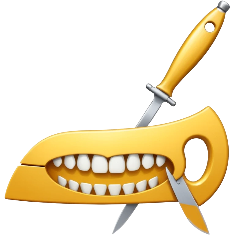 Saw with sharp blade emoji