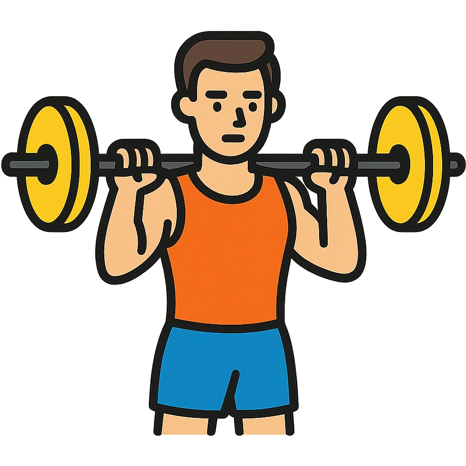 A sportsman who is dedicated to his workout routine and spend a lost of time at the gym emoji