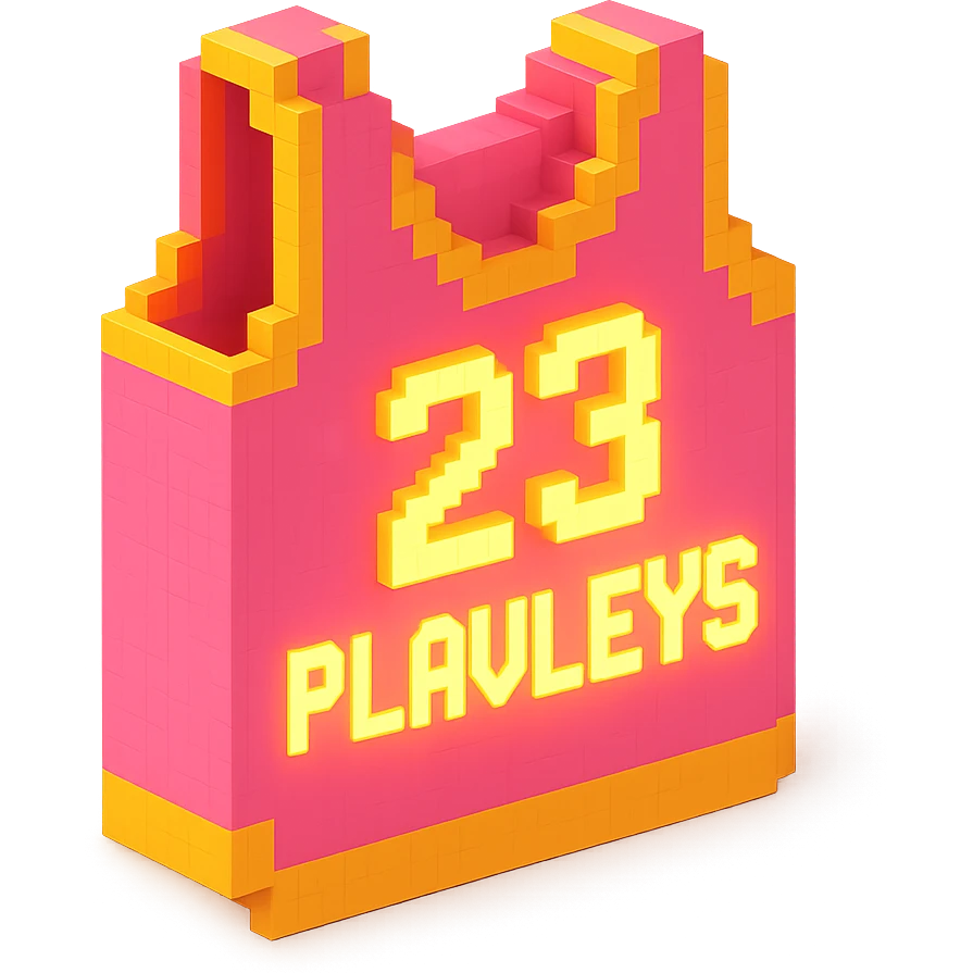 розовая баскетбольная майка со светящейся надписью "23 PLAVLEYS", no background emoji