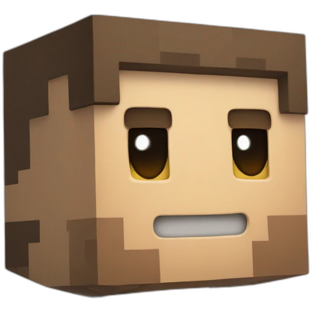 Minecraft Steve whith a dirt block emoji