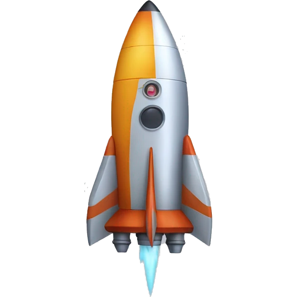 A cool rocket emoji emoji