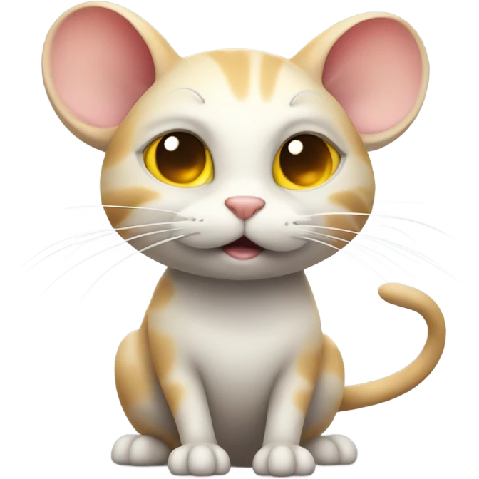 Cat and mouse emoji