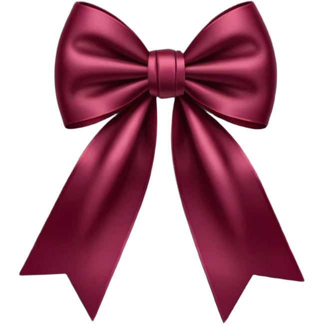 Maroon bow  emoji