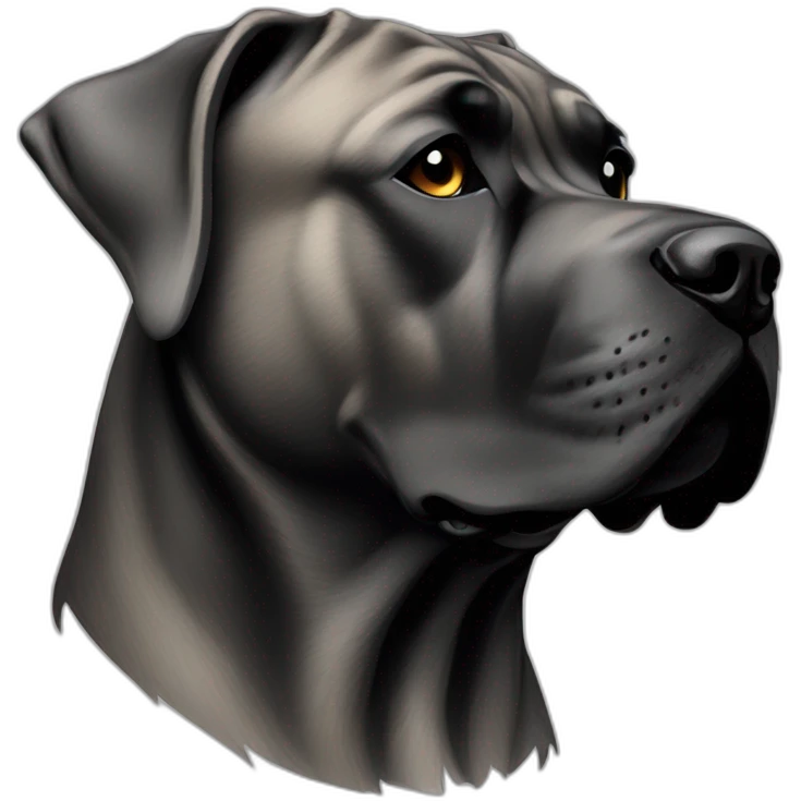 dog Cane Corso in profile emoji