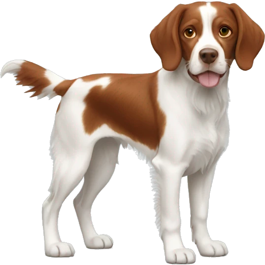 Brittany spaniel full body emoji