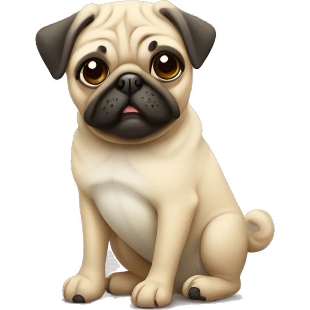 Get well soon pug emoji
