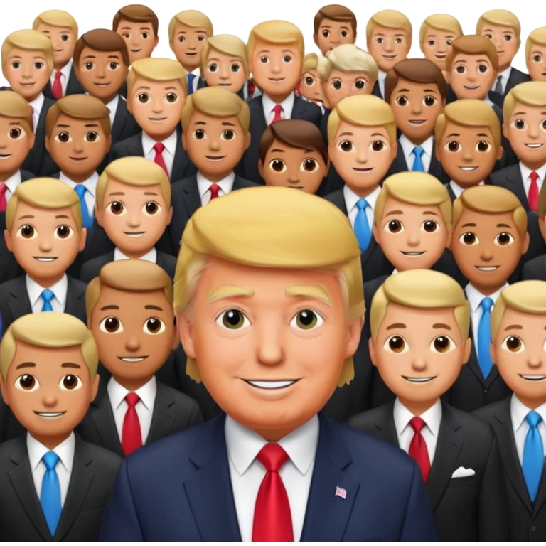 donald trump in a homosexual gathering  emoji