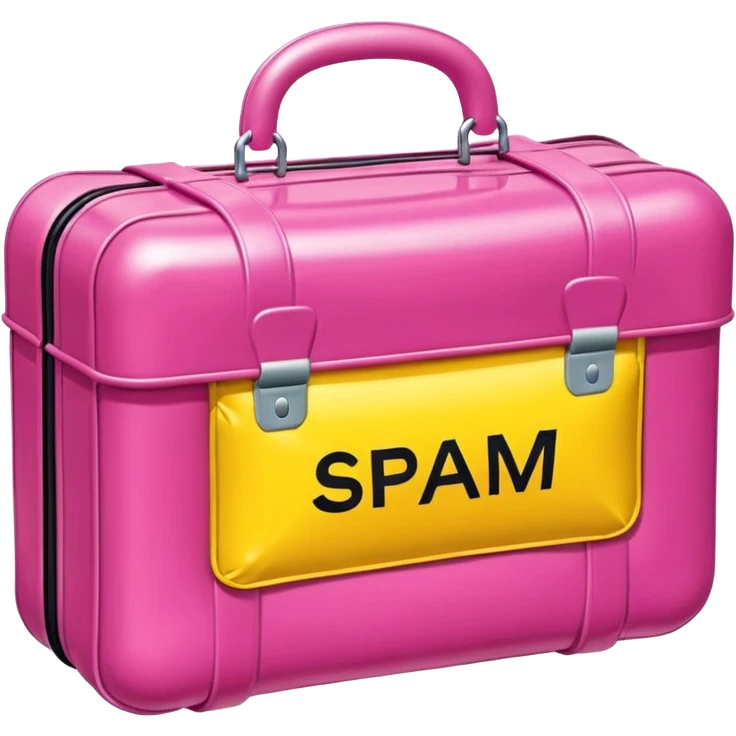   jeff koons style inflatable SPAM briefcase sculpture  emoji