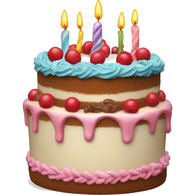 Happy birthday cake emoji
