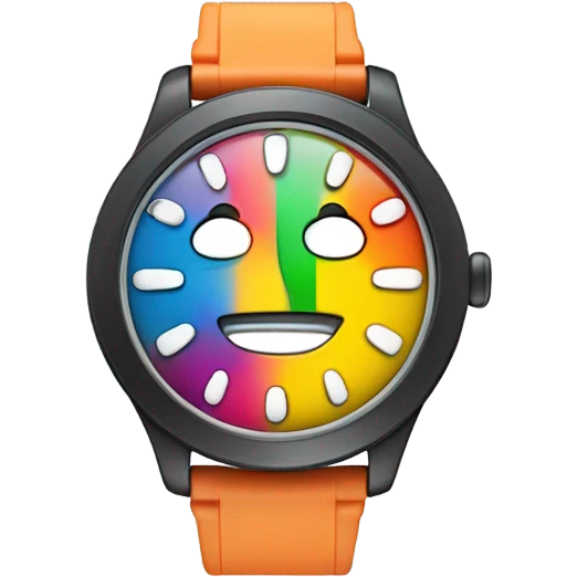 watch wioth happy face on it emoji