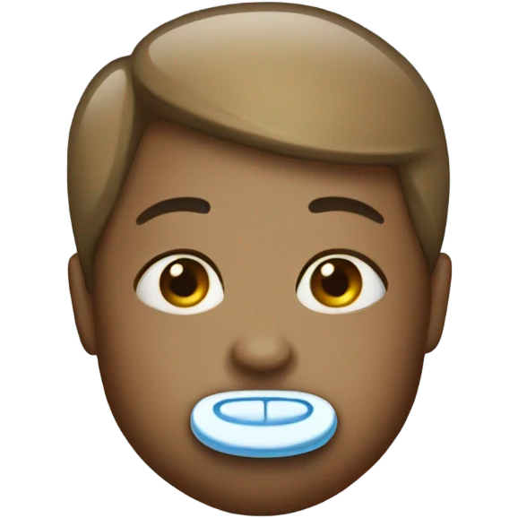 With a pacifiers  emoji