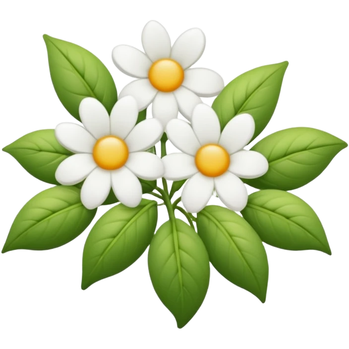Ramo de flores blancas  emoji