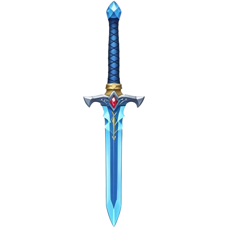 Master Sword from Legend of Zelda with blue hilt emoji