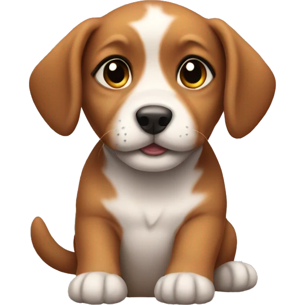 Sweet puppy emoji
