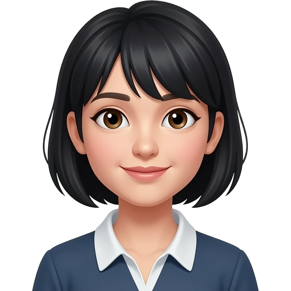 Black hair emoji