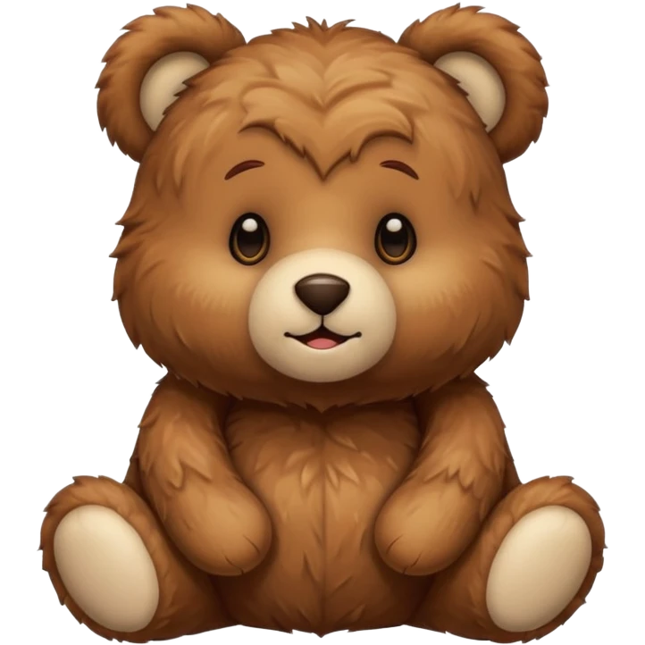 Create cute Teddy bear emoji