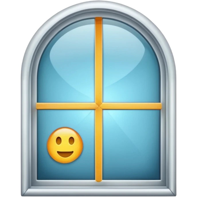 generate closed window with interior background emoji