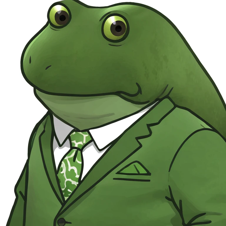 bufo in a japanese suit emoji