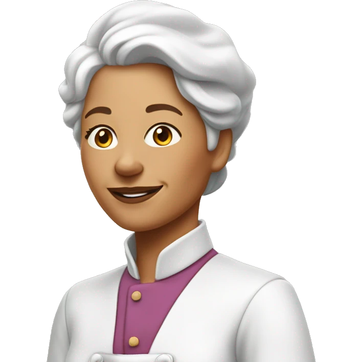 Une maman de peau blanche entrain de cuisiner emoji