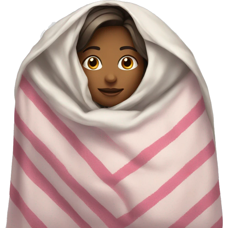 Girl with blanket  emoji